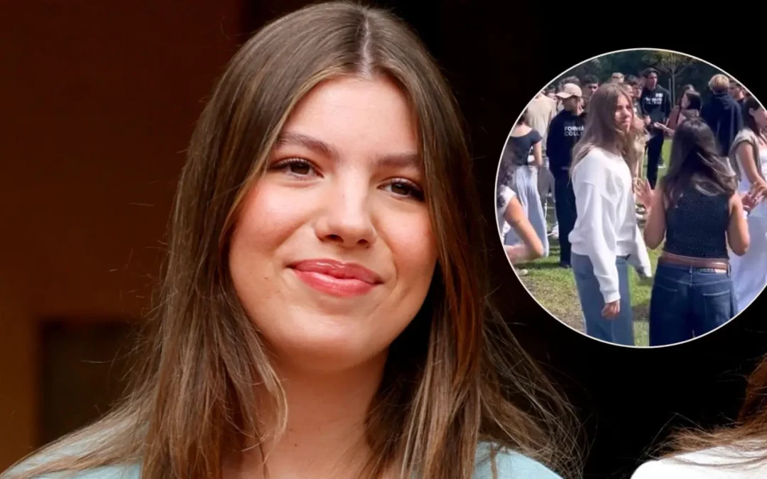 Primera imagen de la infanta Sofía en su universidad de Lisboa